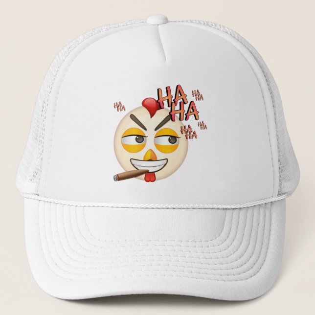Laughter Emoji T-Shirt Trucker Hat (Front)