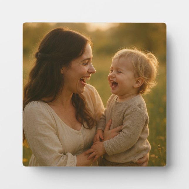Laughter in Bloom – A Springtime Bond Plaque (Front)