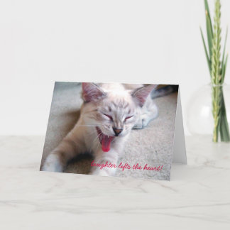 laughter lifts the heart! card
