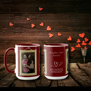 Laughter, love, forever Couple Valentine Photo Mug