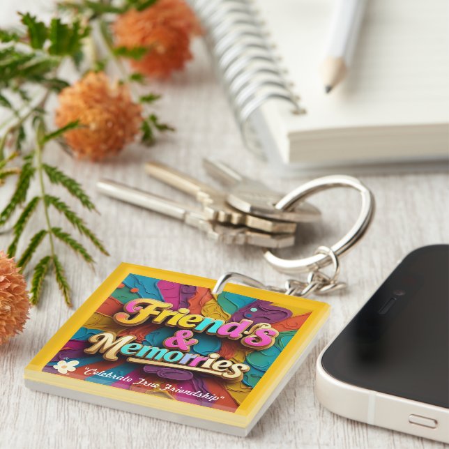 "Laughter Never Ends" Key Ring (Front Right)
