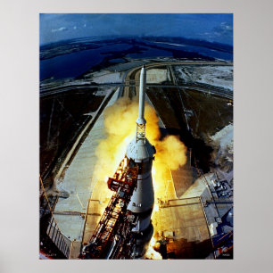 Launch of First Men to the Moon - Apollo 11 Poster
