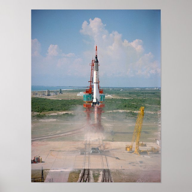 Launch of Freedom 7 Photograph Poster (Front)