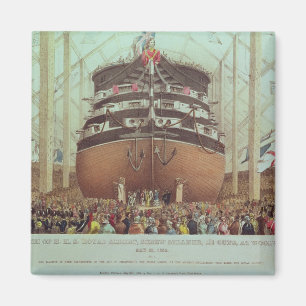 Launch of H.M.S. Royal Albert, Screw Steamer Magnet