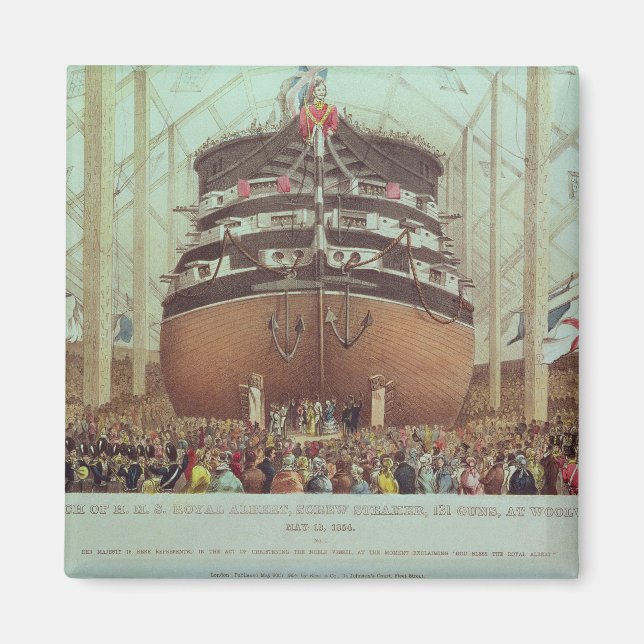 Launch of H.M.S. Royal Albert, Screw Steamer Magnet (Front)