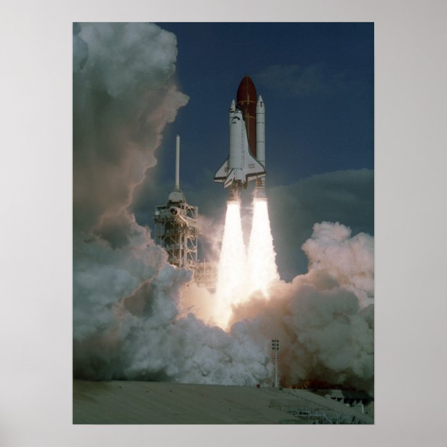 Launch of Space Shuttle Atlantis (STS-27) Poster (Front)