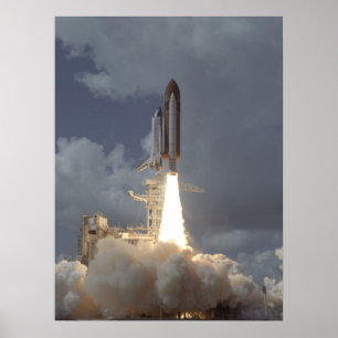 Launch of Space Shuttle Atlantis (STS-34) Poster