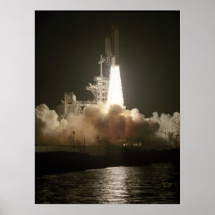 Launch of Space Shuttle Atlantis (STS-38) Poster