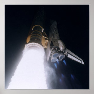 Launch of Space Shuttle Atlantis (STS-79) Poster