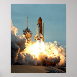 Launch of Space Shuttle Columbia (STS-87) Poster