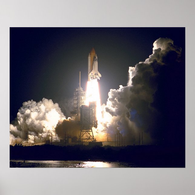 Launch of Space Shuttle Endeavour (STS-88) Poster (Front)