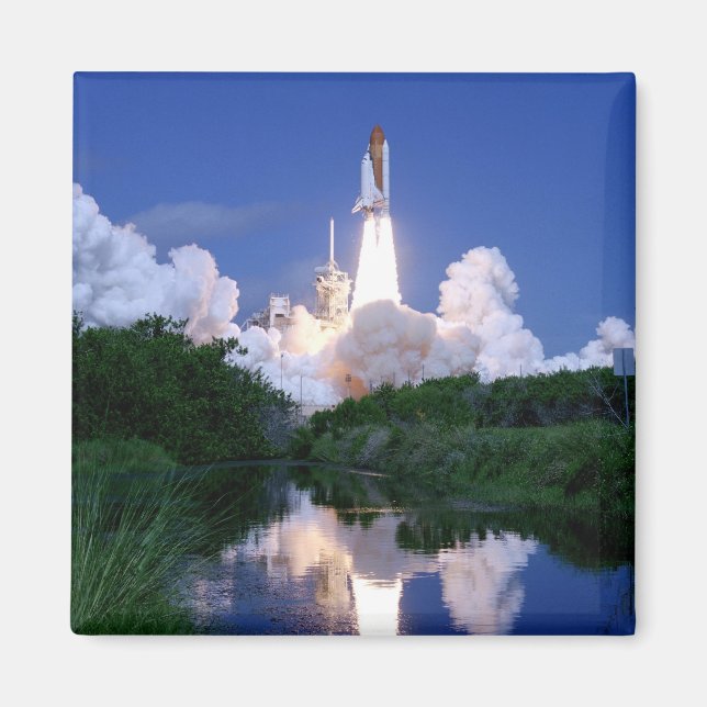 Launch of Space Shuttle Magnet (Front)