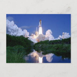 Launch of Space Shuttle Postcard