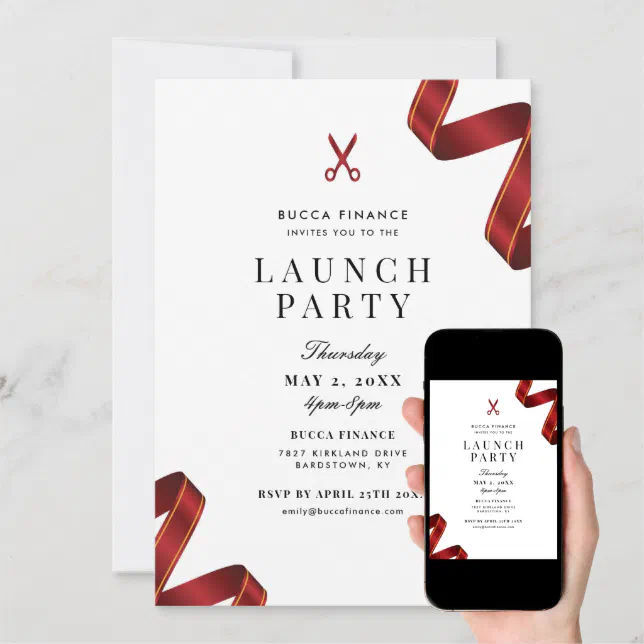 Launch Party Invitation Zazzle