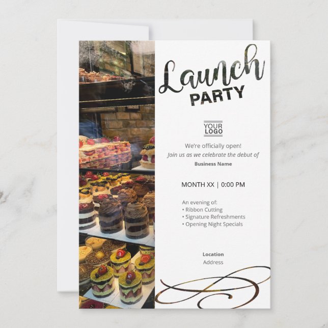 Launch Party Invitation Template (Front)