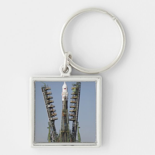 Launch scaffolding is raised into place key ring (Front)