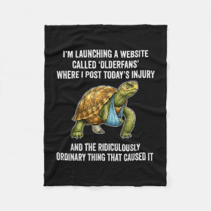 Launching a website called olderfans where post fleece blanket