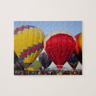 Launching hot air balloons jigsaw puzzle