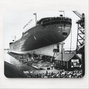 Launching of the Edmund Fitzgerald  6-8-1958 (#1) Mouse Mat