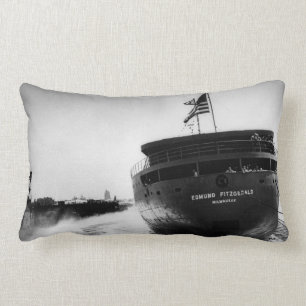 Launching of the Edmund Fitzgerald Vintage Lumbar Cushion