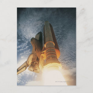 Launching Space Shuttle Postcard