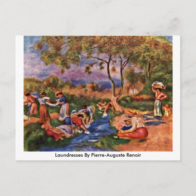 Laundresses By Pierre-Auguste Renoir Postcard (Front)