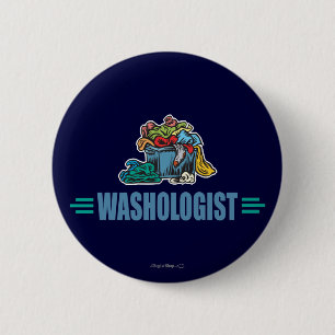 laundry 6 cm round badge