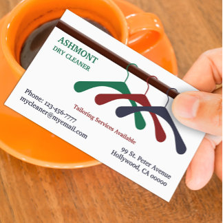 Laundry and Dry Cleaner Business Card Template