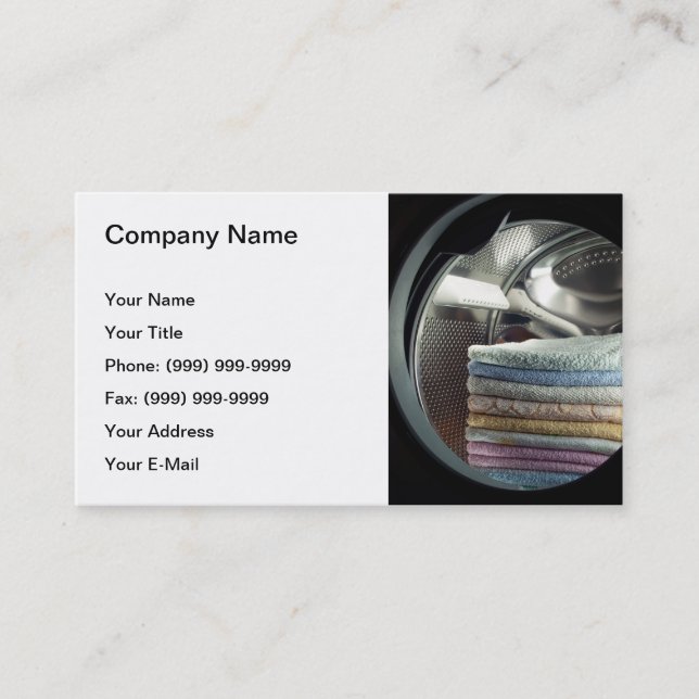 Laundry Business Card (Front)