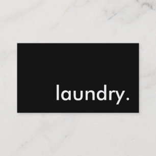 laundry. business card