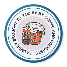 Laundry by Podcasts Car Magnet Blue