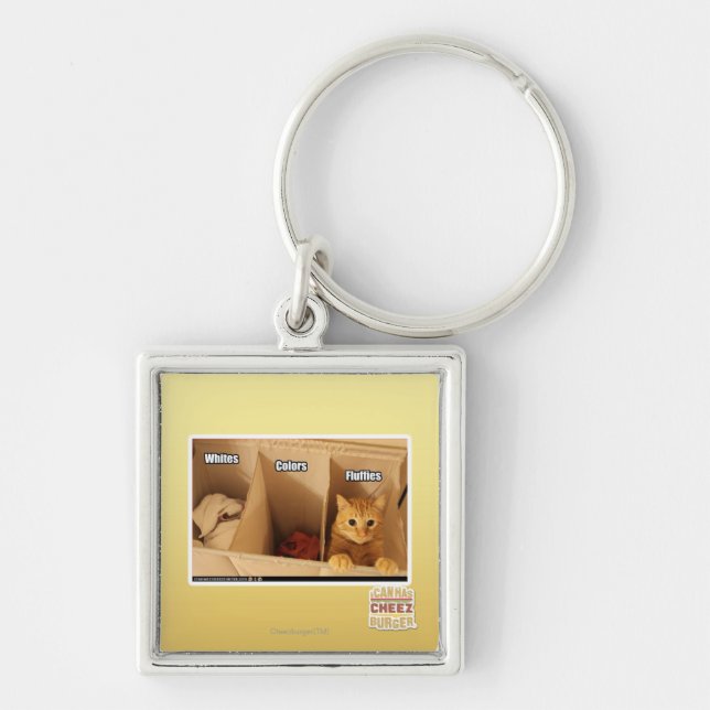 Laundry Cat Key Ring (Front)