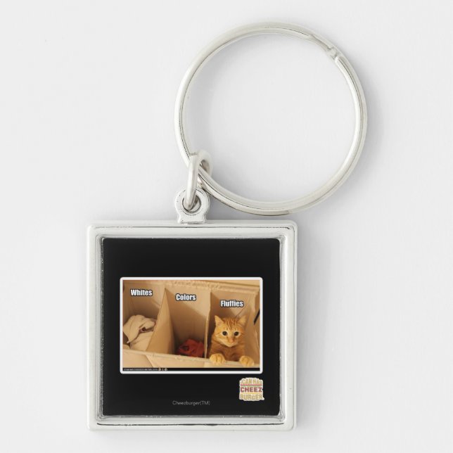 Laundry Cat Key Ring (Front)
