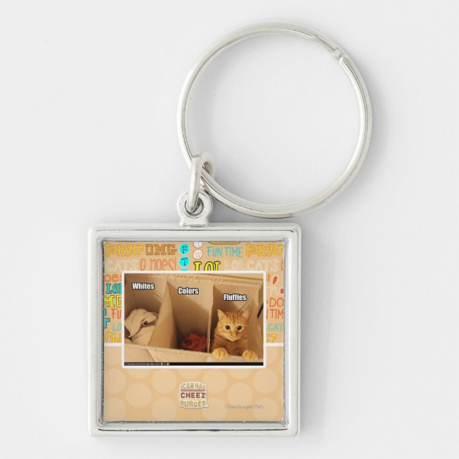 Laundry Cat Key Ring (Front)