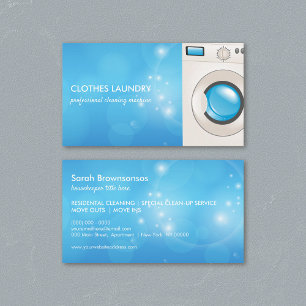 Laundry Cleaning Service Business Card