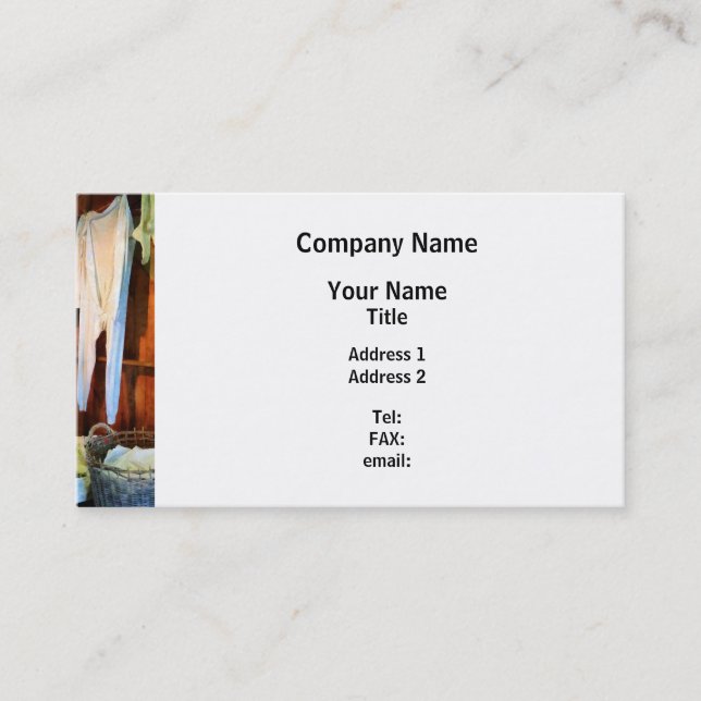 Laundry Day Business Card (Front)