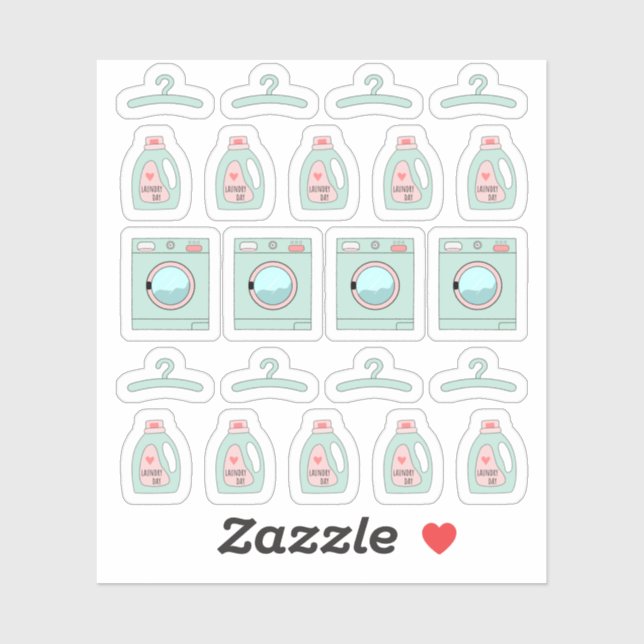 Laundry Day Detergent Cleaning and Chores Planner (Sheet)