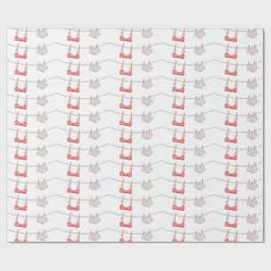 Laundry Day Lingerie Wrapping Paper