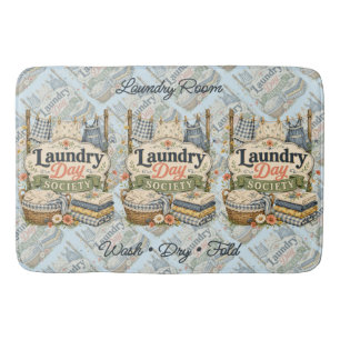 Laundry Day Society Cottagecore Florals Bath Mat
