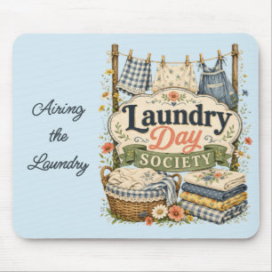 Laundry Day Society Cottagecore Florals Mouse Mat