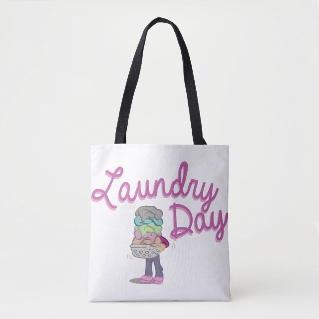 Laundry Day Tote Bag (Front)