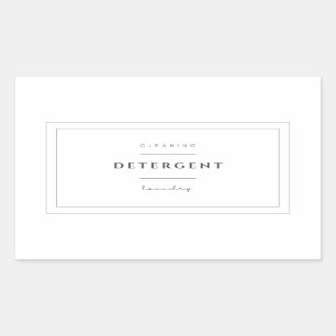 Laundry Detergent Label Stickers