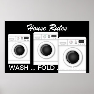 Laundry - House Rules - SRF Poster