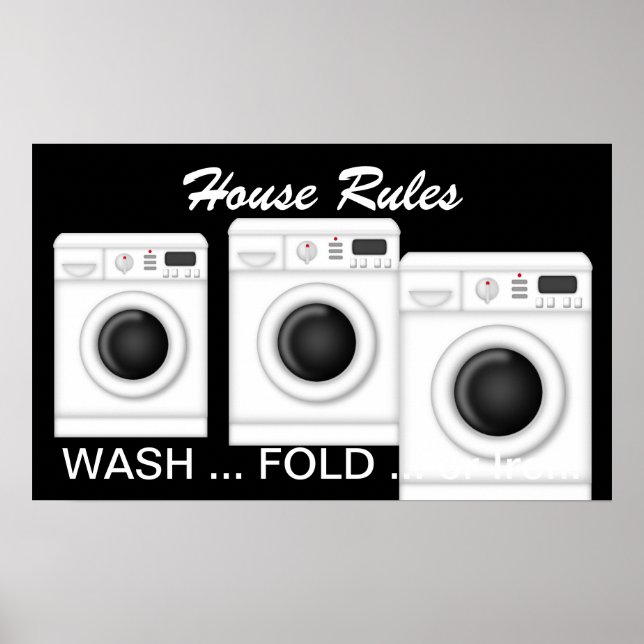 Laundry - House Rules - SRF Poster (Front)