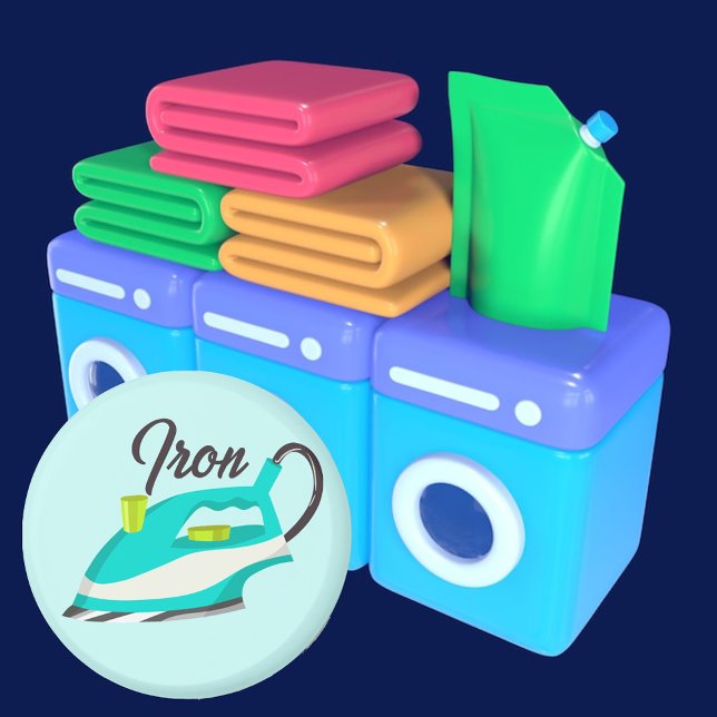 Laundry Iron Magnet (Creator Uploaded)
