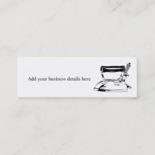 Laundry Ironing Service Skinny Business Cards