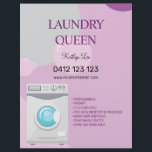 Laundry Ironing Services Laundromat Flyer<br><div class="desc">Laundry ironing services,  laundromat flyer. Domestic services.</div>