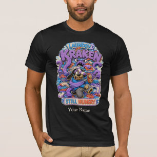 Laundry Kraken Personalised Funny Dog T-Shirt, Cus T-Shirt