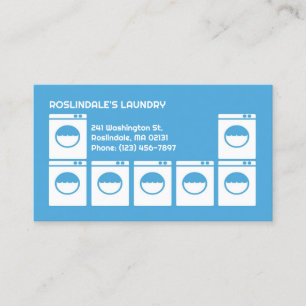 Laundry Laundromat Business Card