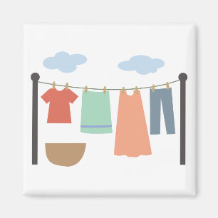 Laundry Line Magnet